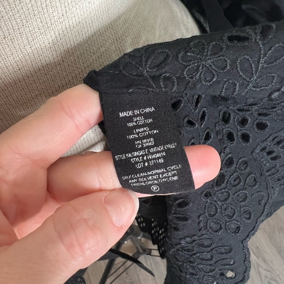 Theory structured eyelet shirt dress cotton size 2 - Picture 15 of 15